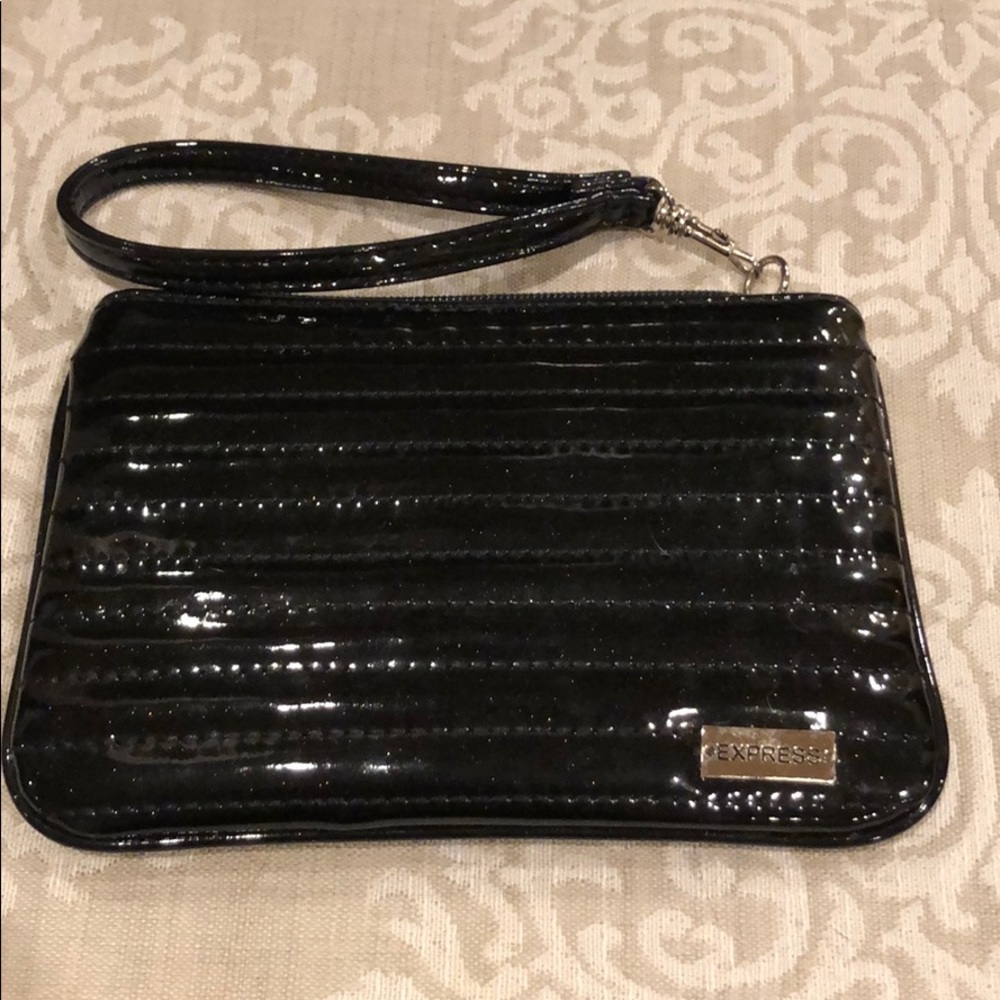 EXPRESS Wristlet Black Patent